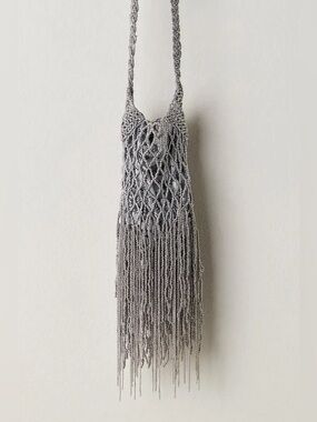 FREE PEOPLE Silver Hayes Shoulder Bag NWT